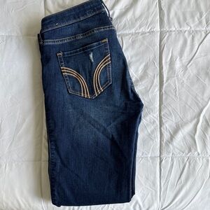 Hollister Dark Blue Straight Leg Jeans